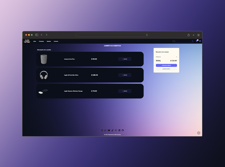 Captura del proyecto